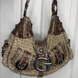 Guess Tan y2k Slouch Shoulder Bag